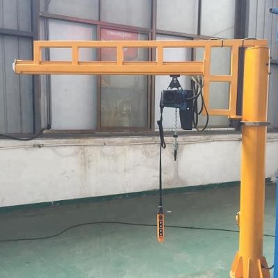 China Jib Crane Customized 2 ton floor fixed jib crane with electric wire rope crane price for sale