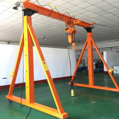 China Gantry Crane China Factory Gantry Crane Small Mini 1ton Portable Gantry Crane Single-girder Gantry Crane For Sale for sale