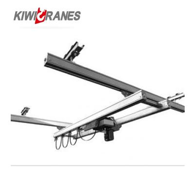 China Aluminum Bridge Crane KK Track Profile Workstation Enclosed Crane With Lifting Crane 250kg for sale