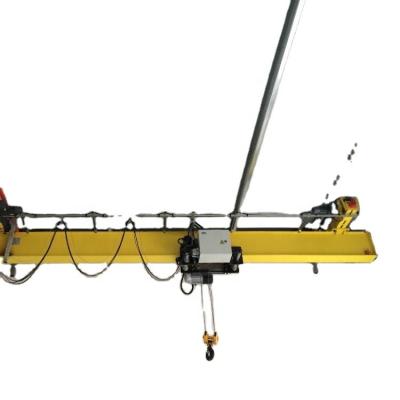 China Electric Radio Remote Control Single Girder Bridge Crane 1ton Overhead Crane for sale