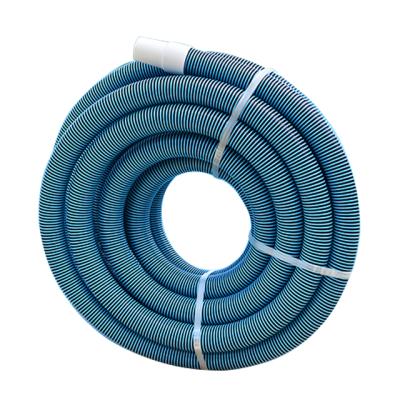 China Swimming Pool Blowout Blows Bulk PVC Wound Sprial Coiled Pool Vacuum Hose With Cuffs for sale