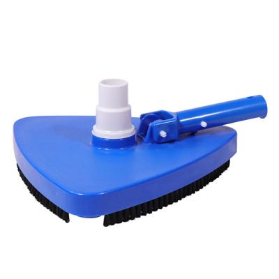 China Pool Factory Swimming Pool Cleaning Equipments Clean Brushes Triangular Vacuum Head for sale