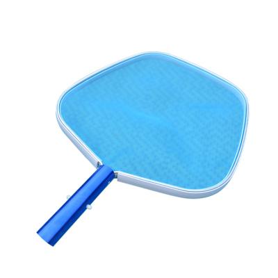 China Aluminum Plastic Fine Skimmer Sheet Rake Pool Tool Water Cleaning Fishing Net Mesh Frame Net Fish Pond for sale