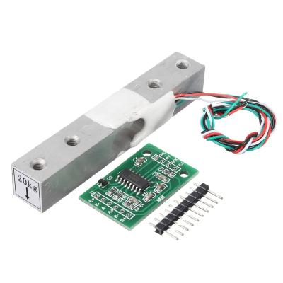 China HX711 + 20kg Aluminum Alloy Electronic Products Module Scale Weighing Sensor Load Cell Kit for sale