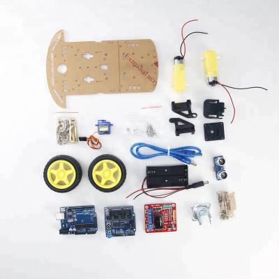 China DIY TOY Educational DIY Robot Car Chassis Kit For Arduino for sale