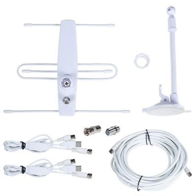 China Yagi Communication Antenna 1080P Dvb-T Dvb-T2 Uhf VHF 4K Hd Yagi Communication Copper and ABS Digital TV Indoor Outdoor Antenna for sale