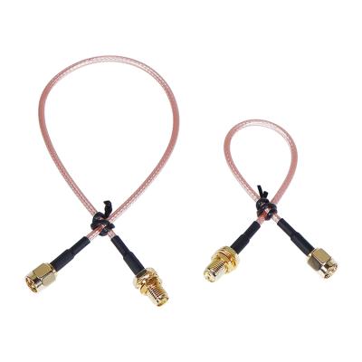 China RF-pigtail cable OEM wifi antenna extension SMA male to SMA female gold plated pigtail RG316 cable for sale