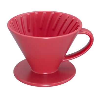 China Wholesale hot sale custom viable v60 china color multiple coffee dripper custom ceramic dripper for sale