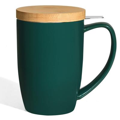 China Eco-Friendly Sustainable Reusable Wholesale Ceramic Mugs Coffee Mug Ceramic Mug With Lid for sale