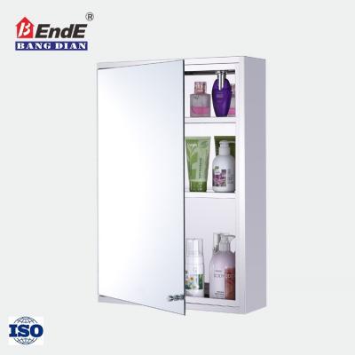 China Foshan #304 Stainless Steel Mirror Modern Modern Bathroom Cabinet for sale