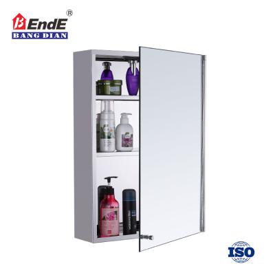 China 2023 Modern Unique Design Modern Bathroom Stainless Steel Metal Cabinet With Mirror for sale