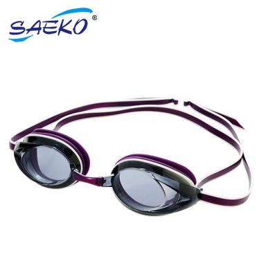 China UV Protection SAEKO Racing Anti Fog Swimming Goggles For Adult for sale