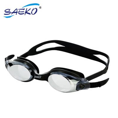 China Fancy CE Fancy Mirror UV Protection SAEKO Anti Fog Professional Swim Eyewear Swimming for sale