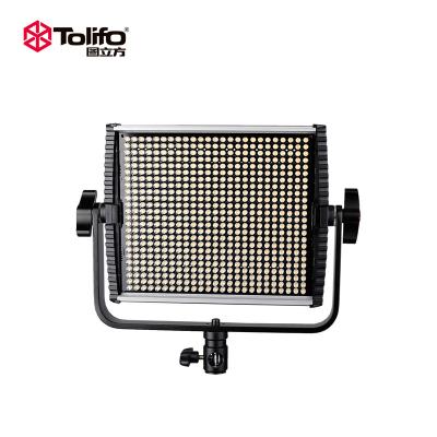 China Tolifo GK-600MB Studio Light Bicolor 3200K-5600K 600 LED Video Panel Light With Metal Housing GK-600MB for sale