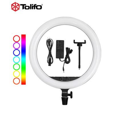 China Tolifo Factory Price High Quality LED Ring Light RGB Ringlight R-1948RGB 18 19 Inches for sale