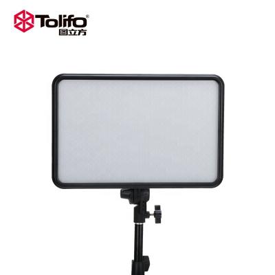 China Tolifo 60w Studio Flat Lighting LED Visual Indicator Light for Vlog Interview Tiktok PT-F60B for sale