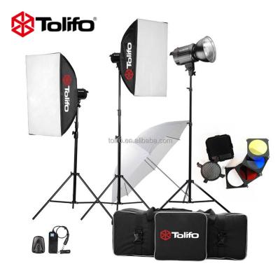 China Tolifo Portable Instant Light Kit 900w Mini Bowens Mounting Metal Strobe Studio for Photography for sale