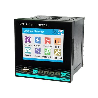 China High Reliability LCD Display High Accuracy 3 Phase Intelligent Logger Multifunction Electricity Meter With RS485 for sale