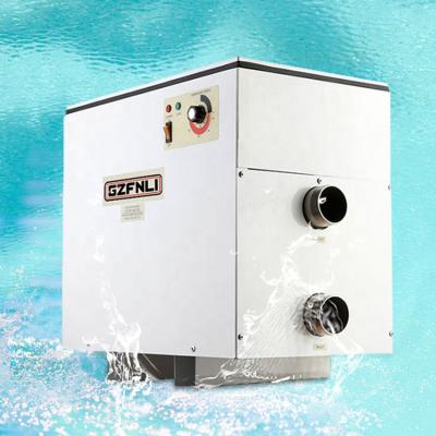 China Outdoor 220V 380V 5.5KW - 60KW Button Type Inground Onground Swimming Pool Mini Water Heater for sale