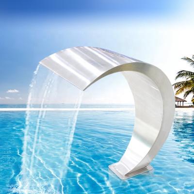 China Swimming pool piscina com cascata rock waterfall leaf waterfall for sale