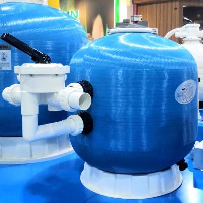 China Customized Large Scale Commercial Swimming Pools Fiberglass Tank Sand Media Swimming Pool Water Sand Filter for sale