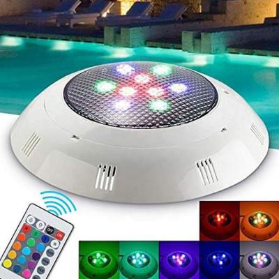 China Par56 RGB 12V IP68 Remote Control Multi Color Changing Swimming Pool Wall Mounted Decoration Underwater Led Light for sale