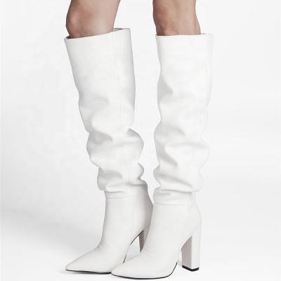 China New Roman Boot Winter High Heel Sexy Soft Leather Thigh High Boots for sale