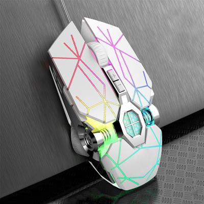 China 6D OEM Programmable Logo Wholesale Cheap RGB Breathing Light Weight 6d 3200 Dpi Programmable PC Game PC Optical Wired Mouse For Gamer for sale