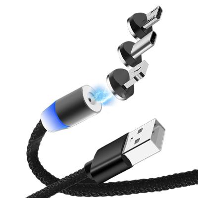 China Wholesale Fast Charging Speed ​​3 In 1 Magnetic Charging Cable Usb Magnetic Cable For iPhone Micro Type C for sale