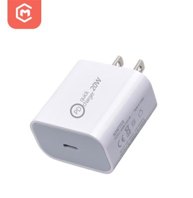 China Mobile Phone US Type-C 20w Palladium Type-C Fast Charging Power Supplier Travel Wall Charger Eu Adapter For iPhone 12 Charger for sale