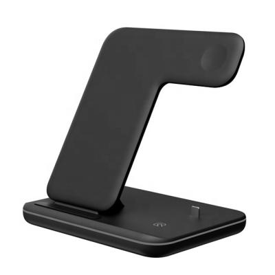 China Qi 3 in 1 Foldable Qi Wireless Charging Stand 15w Fast Portable Phone Station Charger for sale