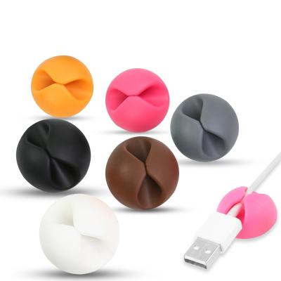 China New Product Eco-friendly Custom Cheap Price Color Cable Holder Cable Organizer For Office Car for sale