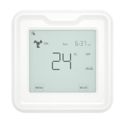 China US 24V HVAC System Modern Large Digital Touch Screen Smart Home Standard Z-Wave Programmable Thermostat for sale