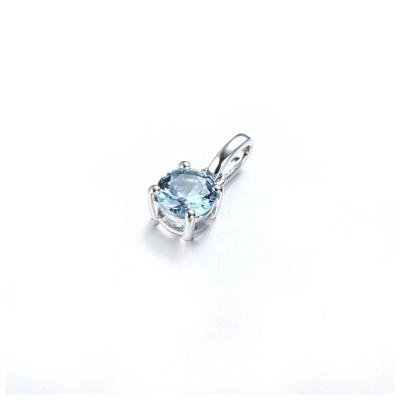 China JCA Designers Pendants and Charms Environmental Friendly Jewelry 925 Sterling Silver Blue Topaz CZ Dec for sale