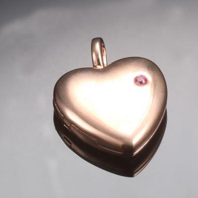 China Environmentally Friendly 925 Sterling Silver Heart Pendant Pendant Jewelry With Rose Gold Plated for sale