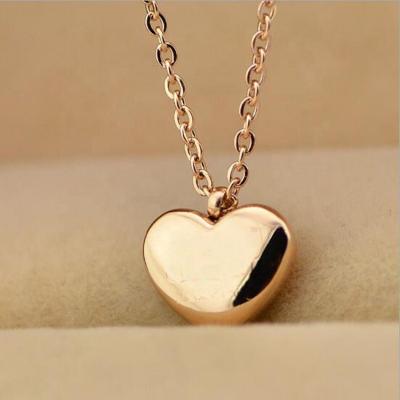 China Vintage Sterling Silver 925 Jewelry Heart Environmental Friendly Necklace For Kids for sale