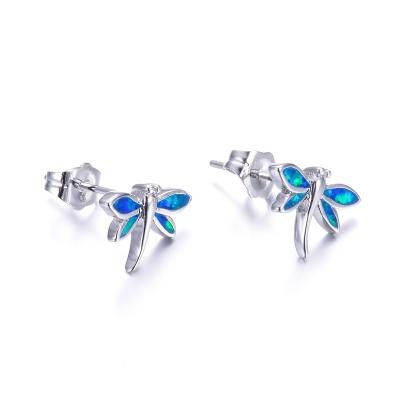 China JCA Environmental Friendly Delicacy Cute Animal Dragonfly Opal Earring Jewelry for sale