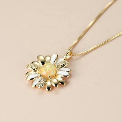 China JCA Opal and Zircon Graceful Daisy Jewelry Gifts for Women for sale