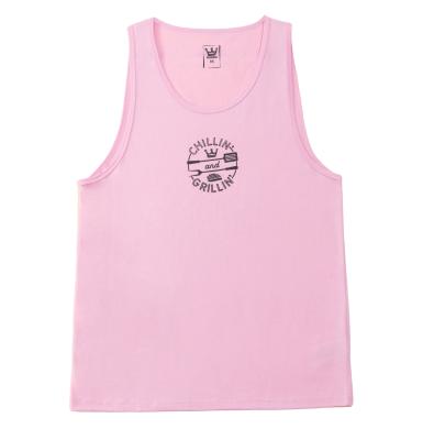 China OEM Fashion Printed Fitness Men's Polyester Sublimation Vest Customized Anti-pilling Men Tank Tops for sale