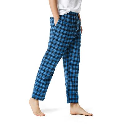 China Anti-wrinkle OEM design wholesale custom made micro printing plaid fleece mens pajama pants cheap price men's sleepwear for sale