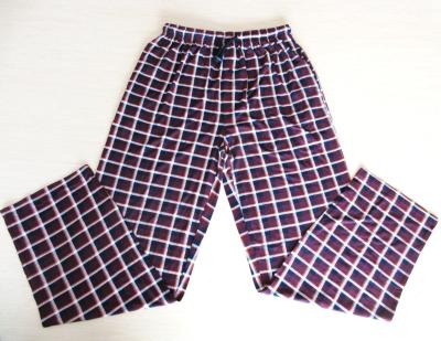 China latest high quality Anti-wrinkle casual custom plus size men's grid pants pants for sale