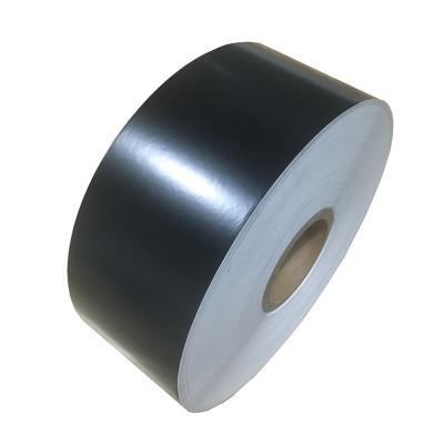 China Custom Matte Black Wrapping Paper Heat Sensitive Self Adhesive Roll Labels Font Marks 3M Adhesive Material for sale