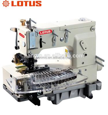 China Garment Shops LT 1412PTV 12-NEEDL FLAT-BED DOUBLE CHAIN ​​STITCH SEWING MACHINE FOR FOLDING FABRIC SEWING for sale