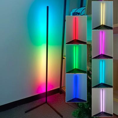 China LAMHO Modern Luxury Designer Nordic Stand Minimalist Smart Led Floor Lamp Modern Design Led RGB Floor Lamp Corner Light For Living Room for sale