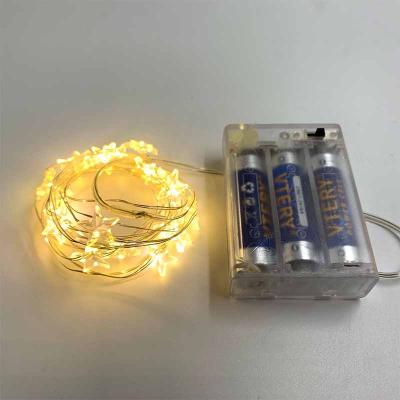 China Outdoor Decoration Fairy String Lights Mini LED Starry Lights Micro Battery Operated String For Wedding for sale