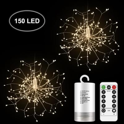 China Smart Christmas Tree Lights Outdoor Decoration LED Starburst Fireworks Christmas Tree Lights for sale