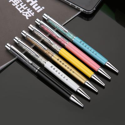 China Pen Hot Style Promotional Crystal Ball Pen Ball New Metal Pen With Custom Logo For Christmas Gift for sale