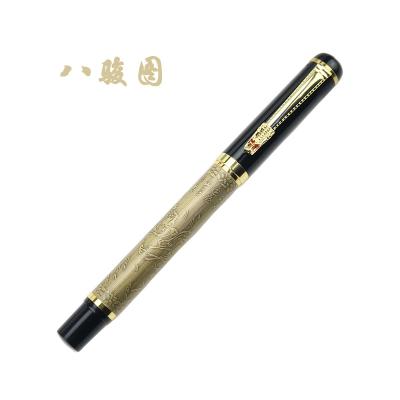 China Advertising Gifts Smooth Ink Pen Metal Signature Roller Tip Luxury Customized Ballpoint Pen 0.5mm With Custom Logo for sale