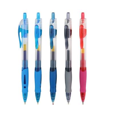 China Promotional Rubber Plastic Pen Gel Pen Custom Logo Gel Ink Pen for sale