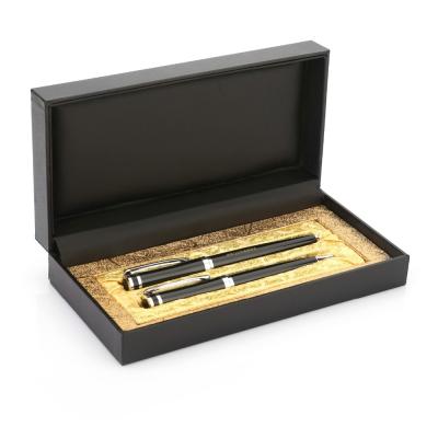 China Fashion Metal Smooth Surface Exquisite Outer Packing Ball Pen Set For Gift for sale